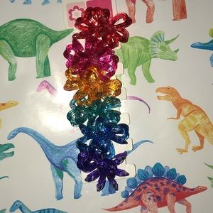 BNWT girls colored pony tails with “bling)?